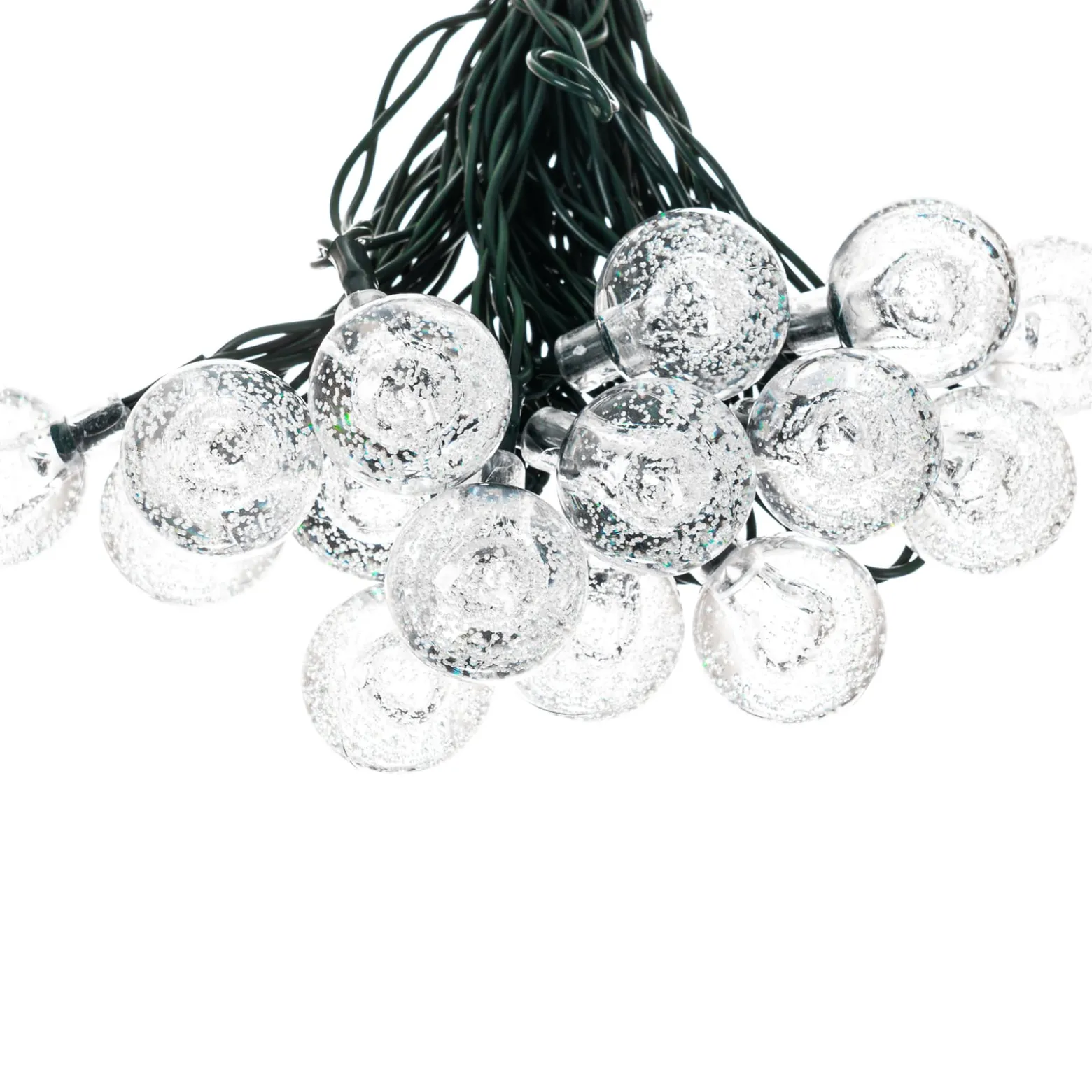 Lindby LED-Solar-Lichterkette Mionel, Kugeln, 30-flg., 635cm