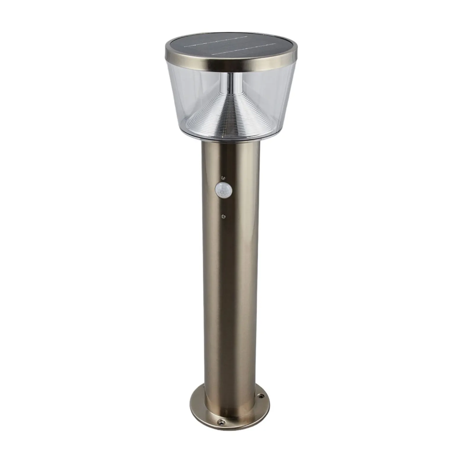 Lindby LED-Solar-Sockelleuchte Antje, Bewegungsmelder, IP44