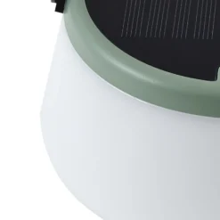 Lindby LED-Solar-Tischleuchte Mikkel, grün, dimmbar