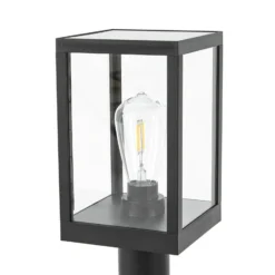 Lindby LED-Solar-Wegeleuchte Relto, Sensor, Erdspieß, 50 cm