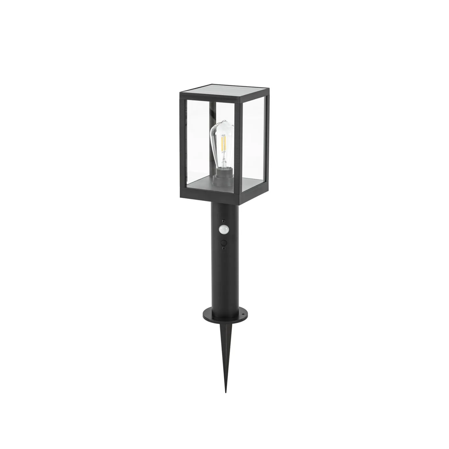 Lindby LED-Solar-Wegeleuchte Relto, Sensor, Erdspieß, 50 cm