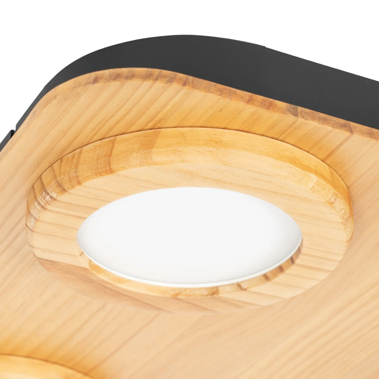 Lindby LED-Spot Joren, Holz, 38 x 38 cm, 4-flammig, 3.000 K