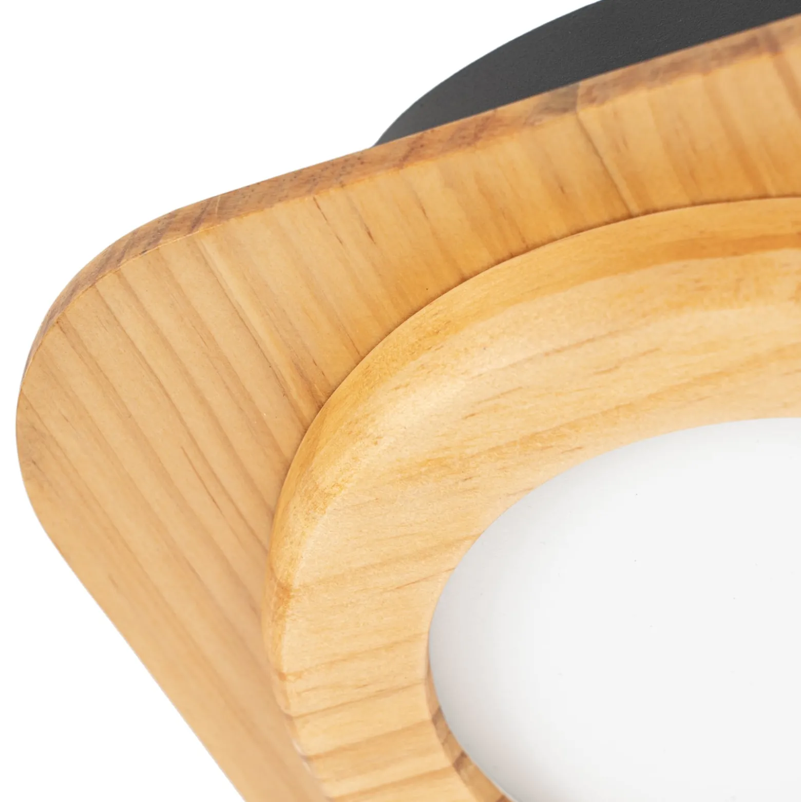 Lindby LED-Spot Joren, Holz, 38 x 38 cm, 4-flammig, 3.000 K