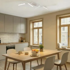 Lindby LED-Strahler Eldrin, weiß, 4-flg., Lichtleiste