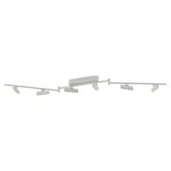 Lindby LED-Strahler Eldrin, weiß, 6-flg., Lichtpunkte