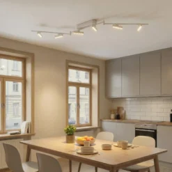 Lindby LED-Strahler Eldrin, weiß, 6-flg., Lichtpunkte