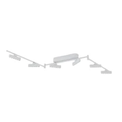 Lindby LED-Strahler Eldrin, weiß, 6-flg., Lichtpunkte