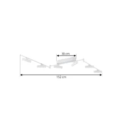 Lindby LED-Strahler Eldrin, weiß, 6-flg., Lichtpunkte