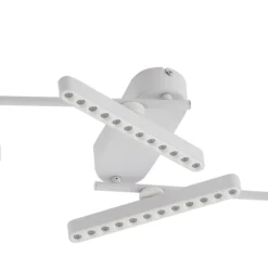 Lindby LED-Strahler Eldrin, weiß, 4-flg., Lichtpunkte