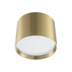 Lindby LED-Strahler Nivoria, Ø 12 cm, goldfarben, Metall