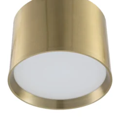 Lindby LED-Strahler Nivoria, Ø 12 cm, goldfarben, Metall