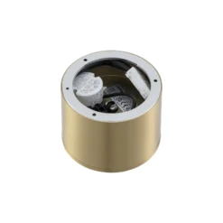 Lindby LED-Strahler Nivoria, Ø 12 cm, goldfarben, Metall