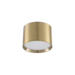 Lindby LED-Strahler Nivoria, Ø 12 cm, goldfarben, Metall