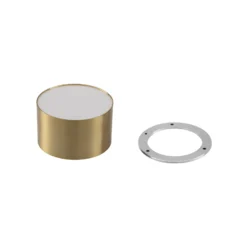 Lindby LED-Strahler Nivoria, Ø11 cm, 9 W, goldfarben, Metall