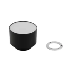 Lindby LED-Strahler Nivoria, 11 x 9 cm, schwarz, Metall