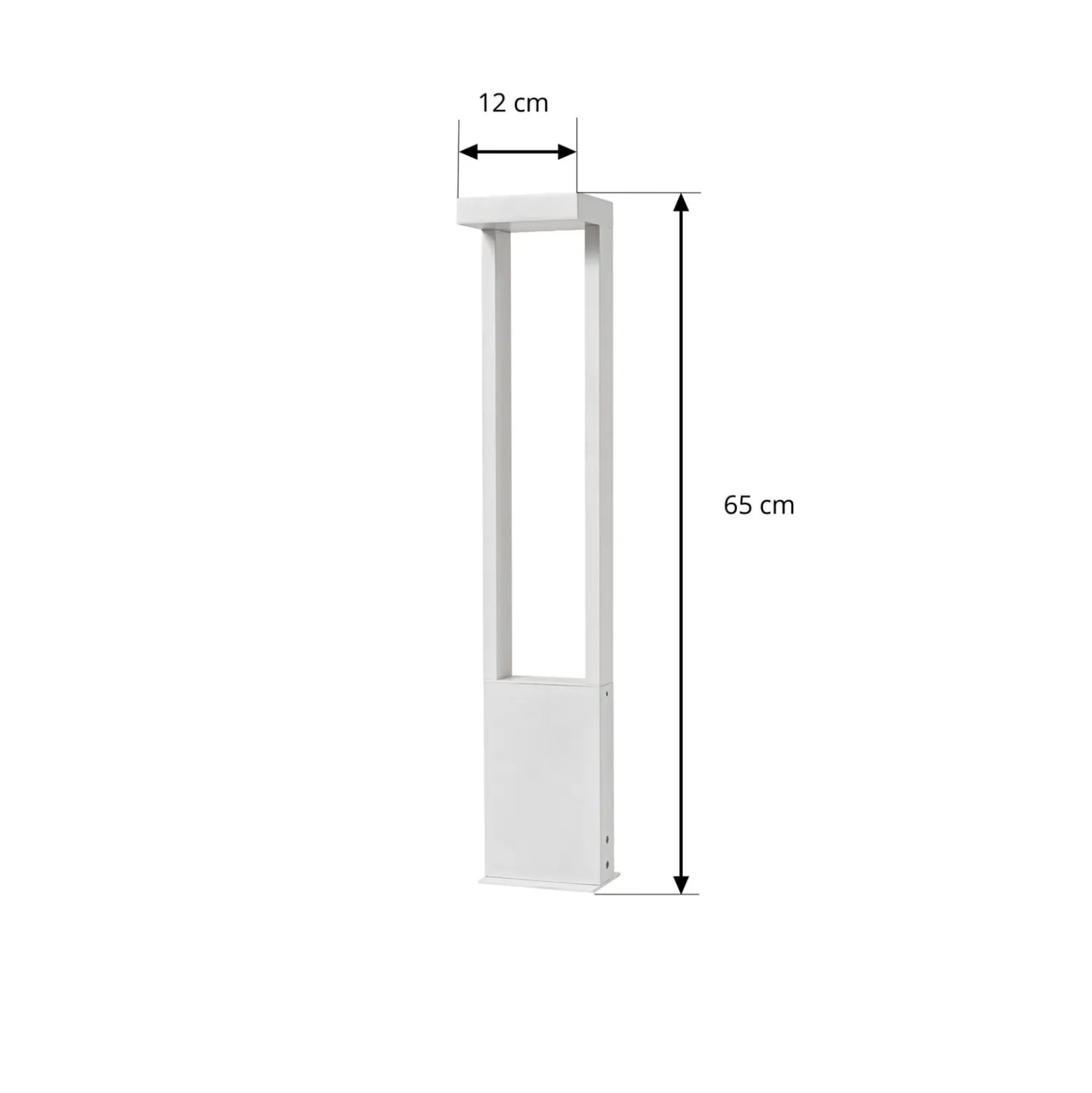 Lindby LED-Wegeleuchte Lonete, weiß, Höhe 65 cm, IP65