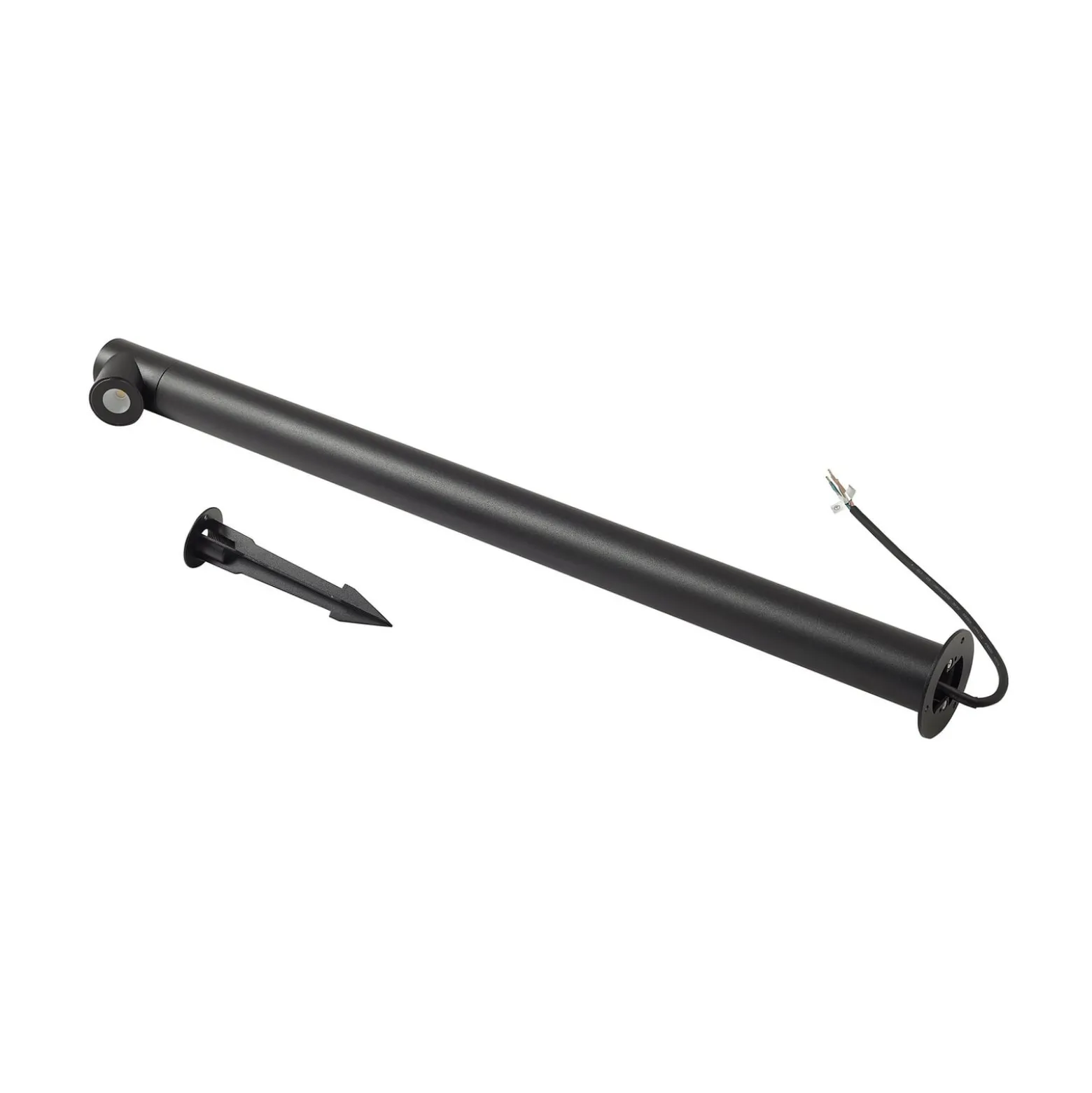Lindby LED-Wegeleuchte Luzian, Höhe 80 cm, schwarz, Erdspieß