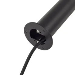 Lindby LED-Wegeleuchte Luzian, Höhe 80 cm, schwarz, Erdspieß