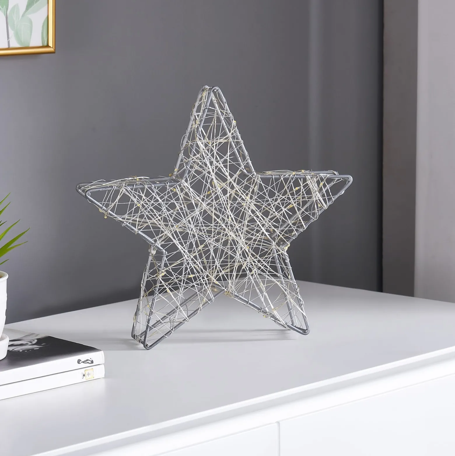 Lindby Lepita LED-Lichtstern 80-flammig