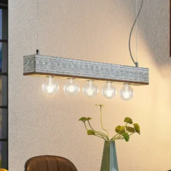 Lindby Mella Hängelampe mit Ornamentmuster, 5-fl.