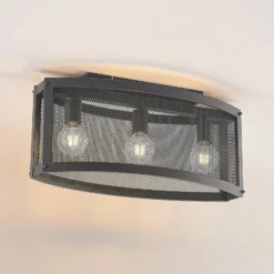 Lindby Mizgin Deckenleuchte mit Gitter 3-flammig