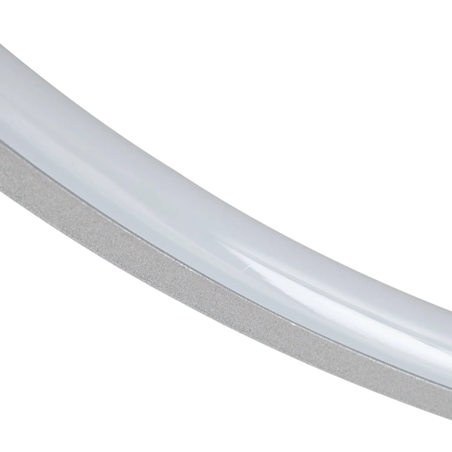 Lindby Nerwin LED-Deckenleuchte, 65 cm, rund, alu/chrom