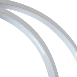 Lindby Nerwin LED-Deckenleuchte, 65 cm, rund, alu/chrom