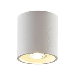 Lindby Parvin Aluminium-Downlight, rund, weiß