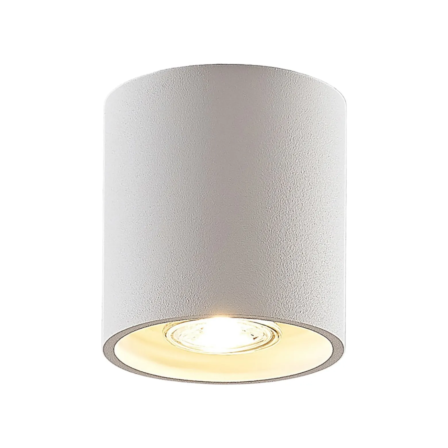 Lindby Parvin Aluminium-Downlight, rund, weiß