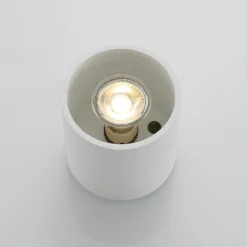 Lindby Parvin Aluminium-Downlight, rund, weiß