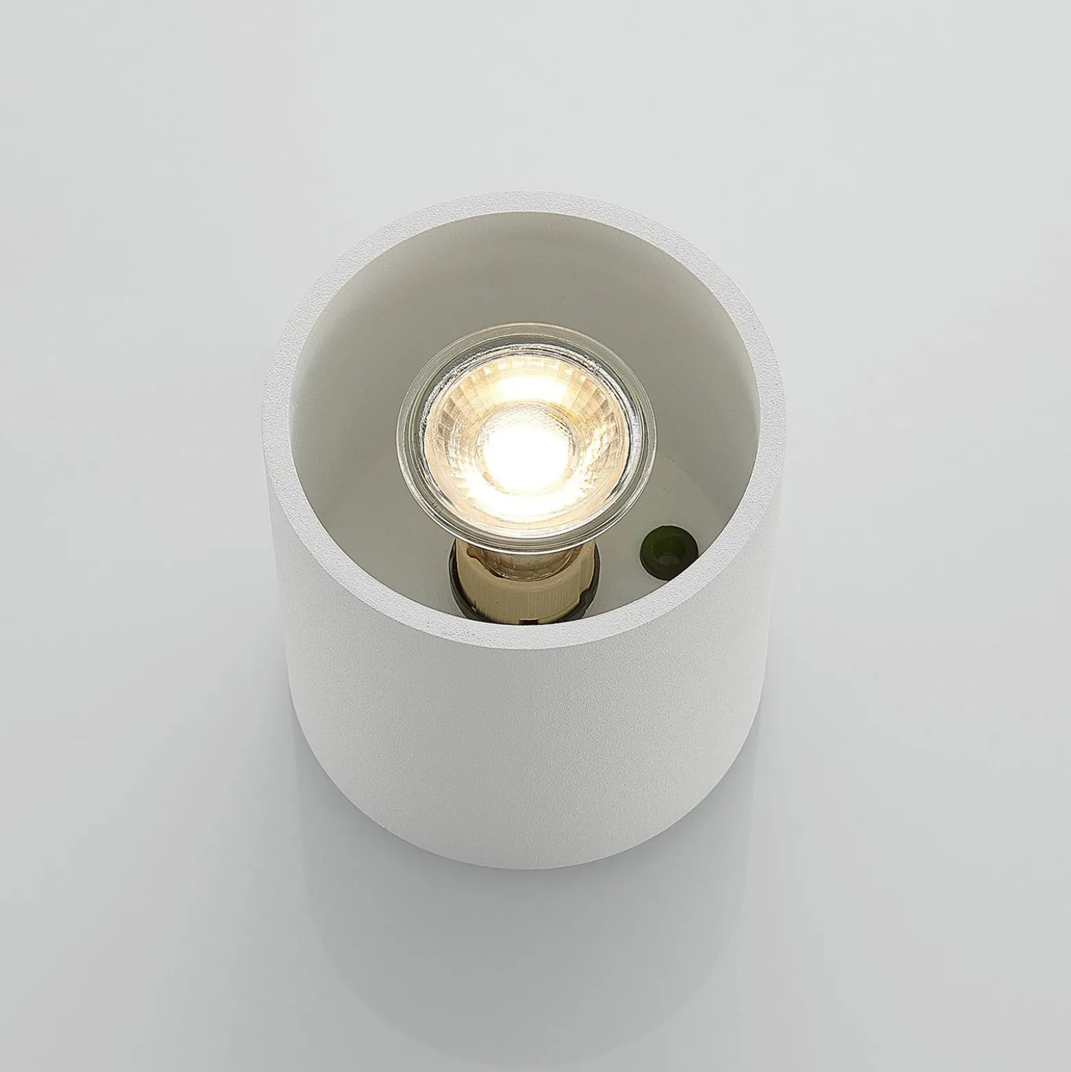 Lindby Parvin Aluminium-Downlight, rund, weiß