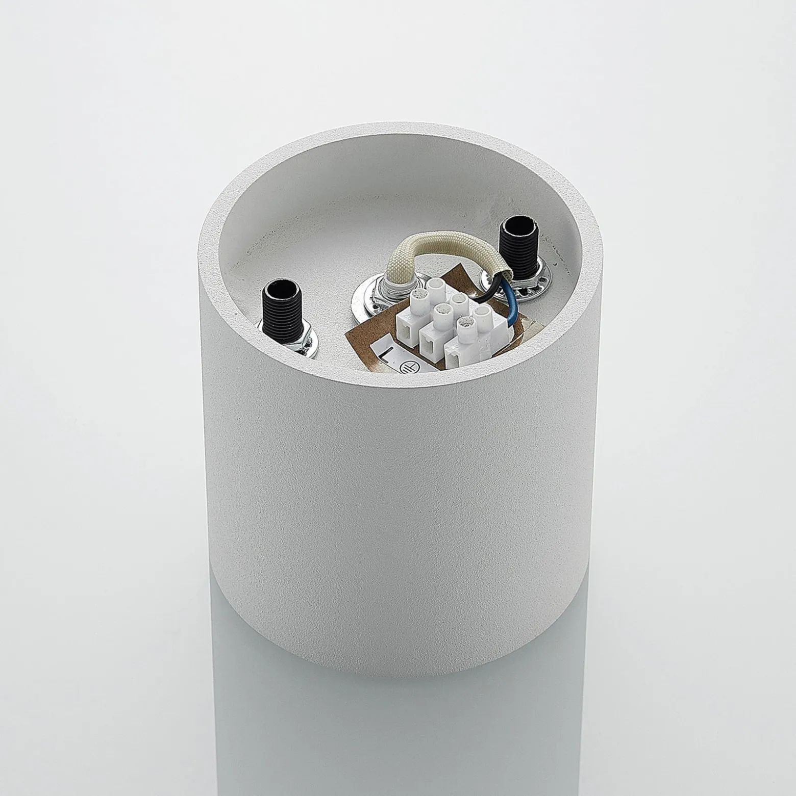 Lindby Parvin Aluminium-Downlight, rund, weiß