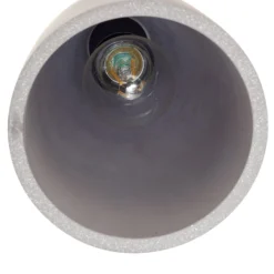Lindby Pendellampe Sanne, grau, Beton, Ø 15 cm, E27