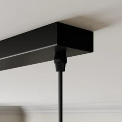 Lindby Pendelleuchte Arina, 100 cm, schwarz, 5-flammig, E14