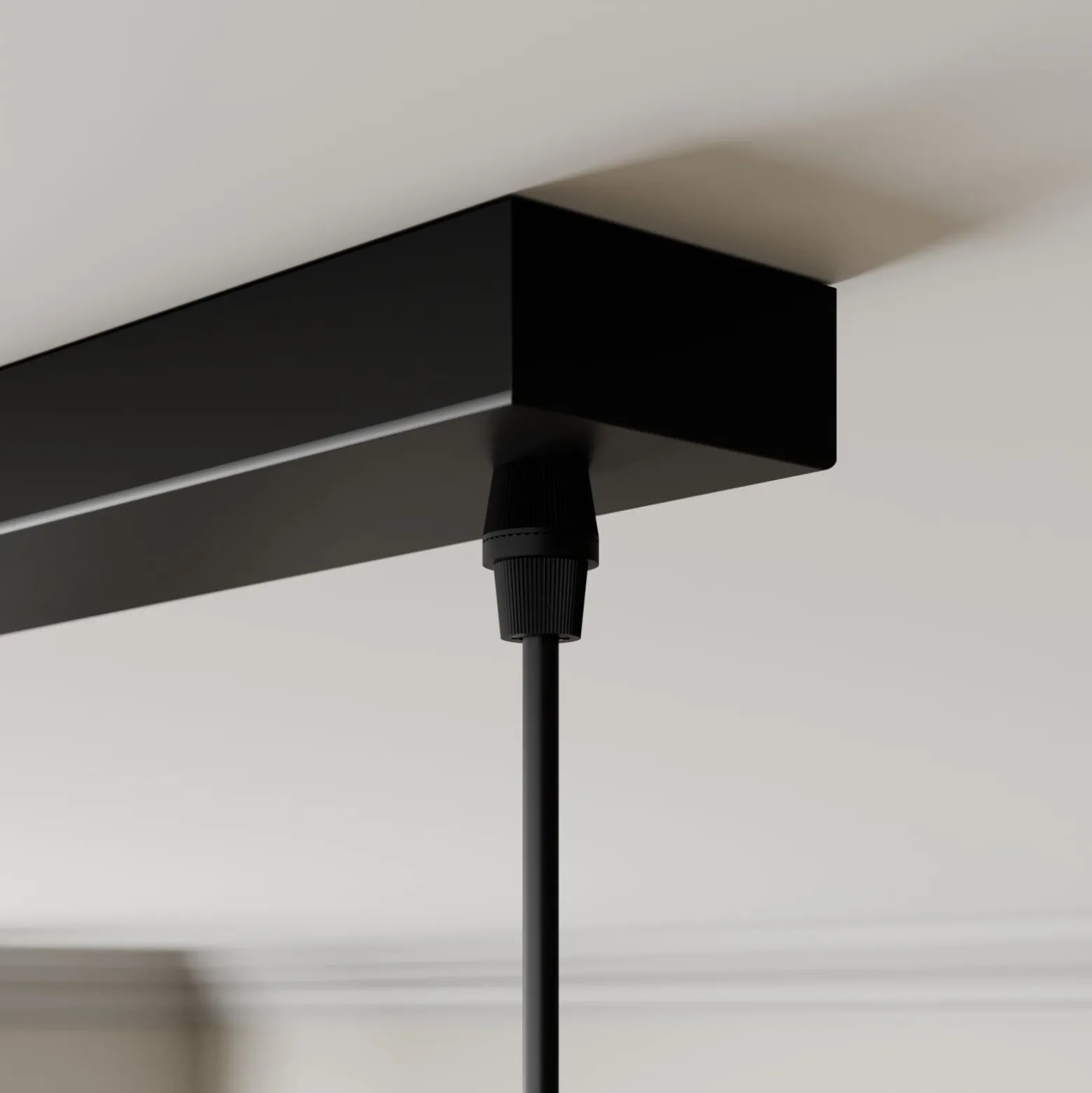 Lindby Pendelleuchte Arina, 100 cm, schwarz, 5-flammig, E14