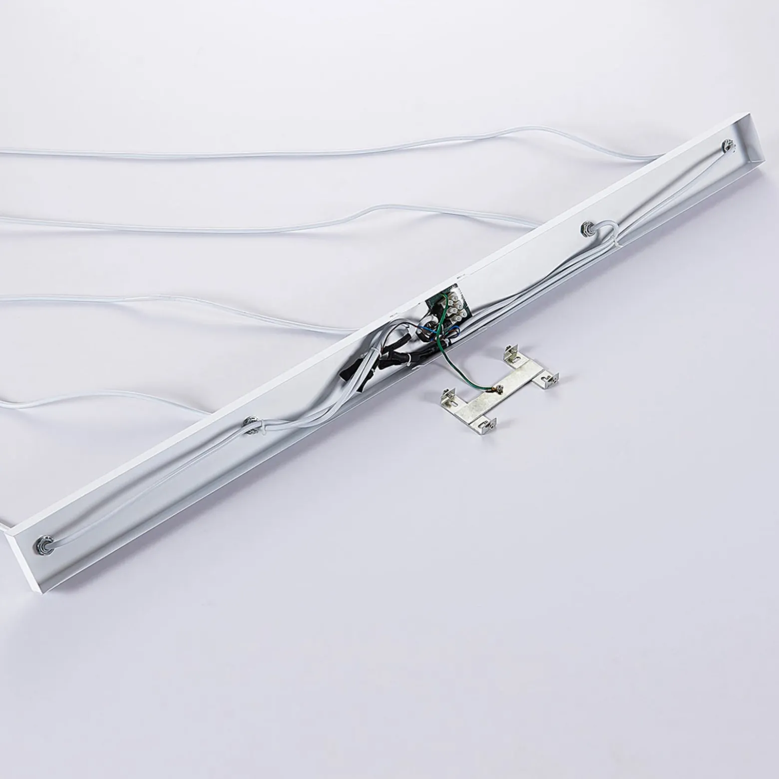 Lindby Pendelleuchte Arina, 100 cm, weiß, 5-flammig, E14
