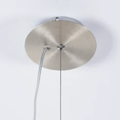 Lindby Pendelleuchte Ginevra, Ø 38 cm, weiß, Glas, E27