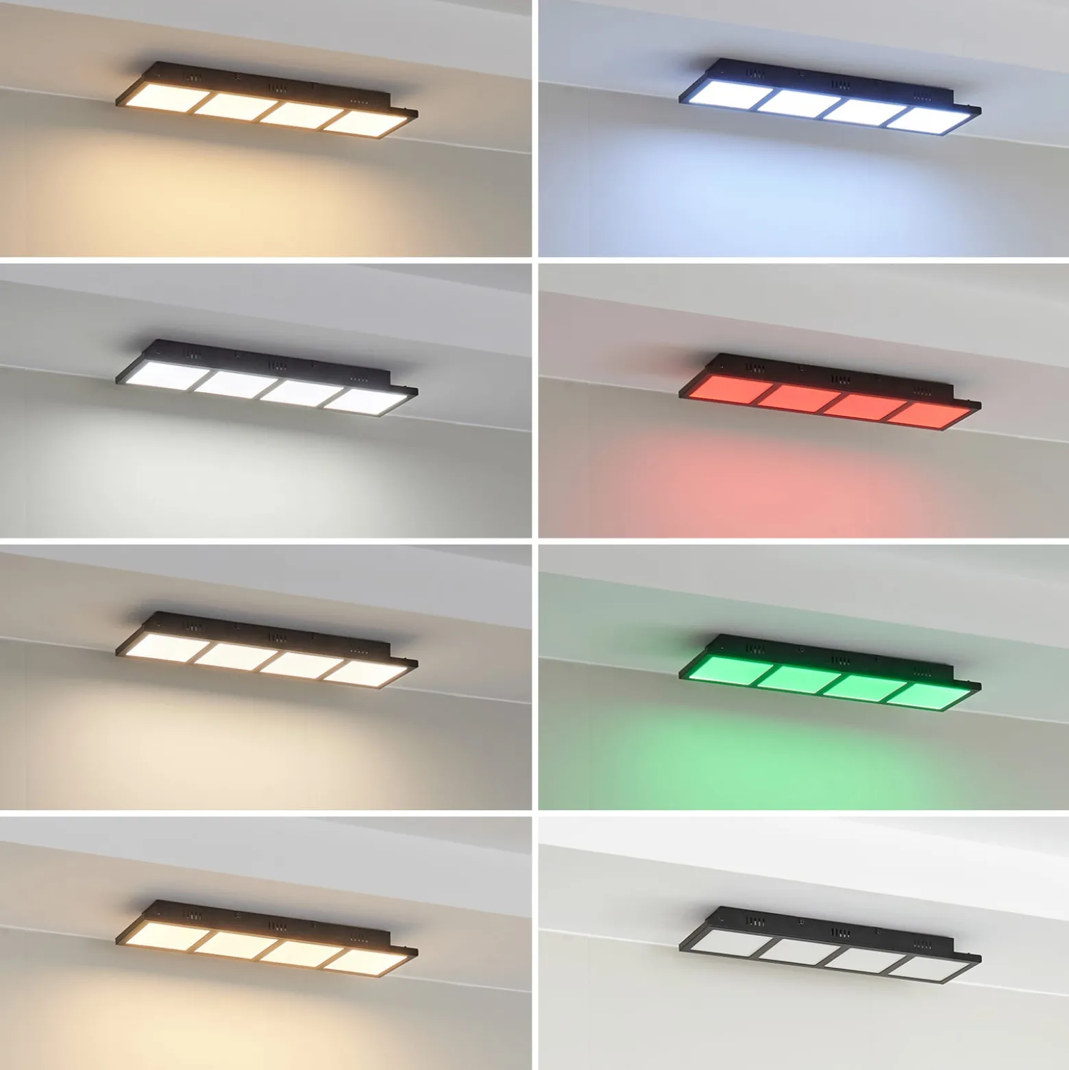 Lindby Raymie LED-Deckenleuchte Länge 56,6 cm RGBW