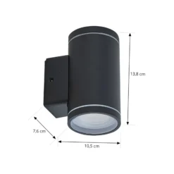Lindby Smart LED-Außenwandleuchte Valtin CCT RGB Tuya IP54