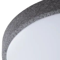 Lindby Smart LED-Deckenlampe Elmor Ø 39 cm grau RGB CCT