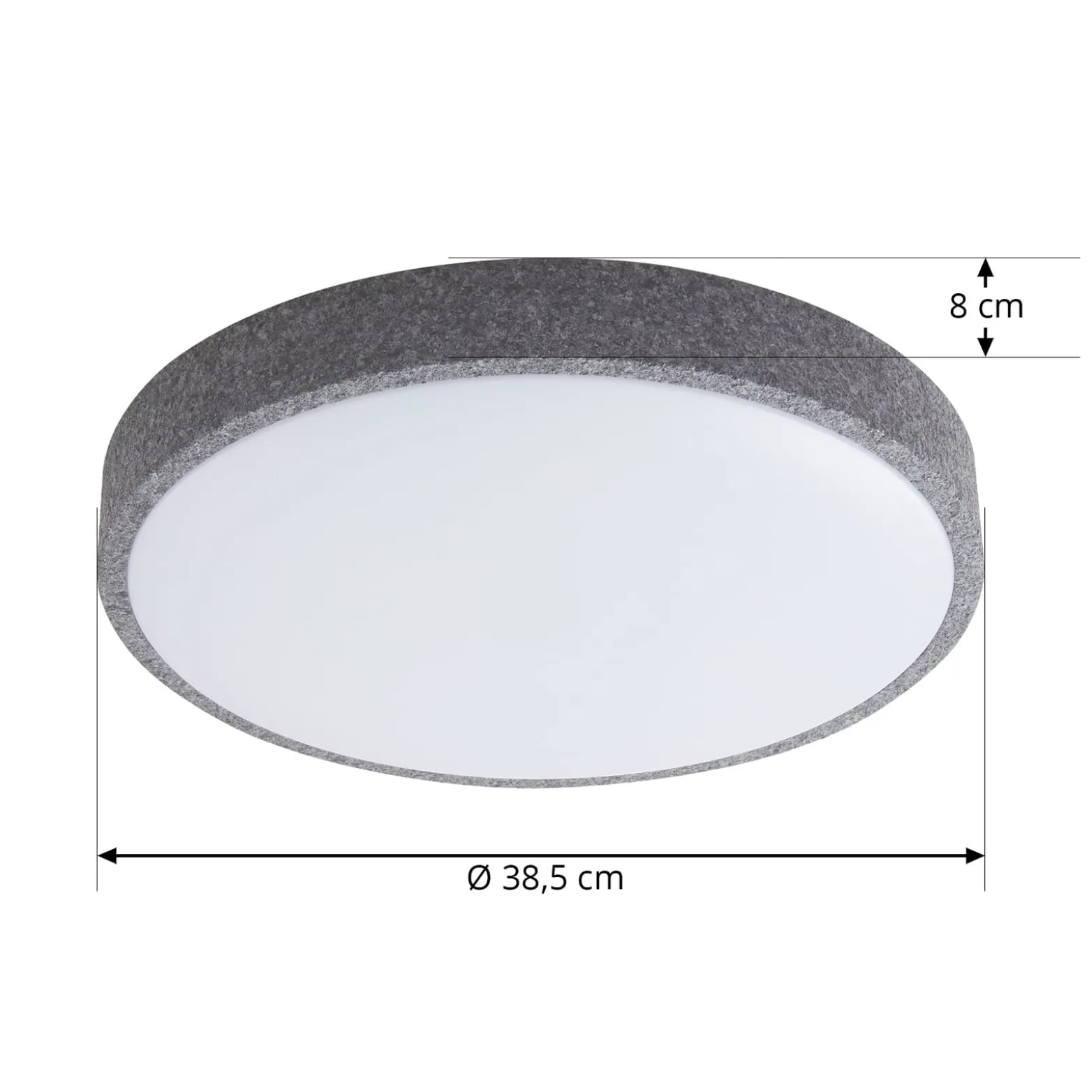Lindby Smart LED-Deckenlampe Elmor Ø 39 cm grau RGB CCT