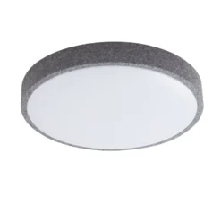 Lindby Smart LED-Deckenlampe Elmor Ø 39 cm grau RGB CCT