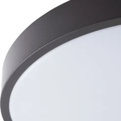Lindby Smart LED-Deckenlampe Innes schwarz 38cm RGB CCT Tuya