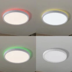 Lindby Smart-LED-Deckenleuchte Deika, Ø 40 cm, weiß, Tuya