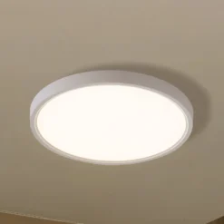 Lindby Smart-LED-Deckenleuchte Deika, Ø 40 cm, weiß, Tuya