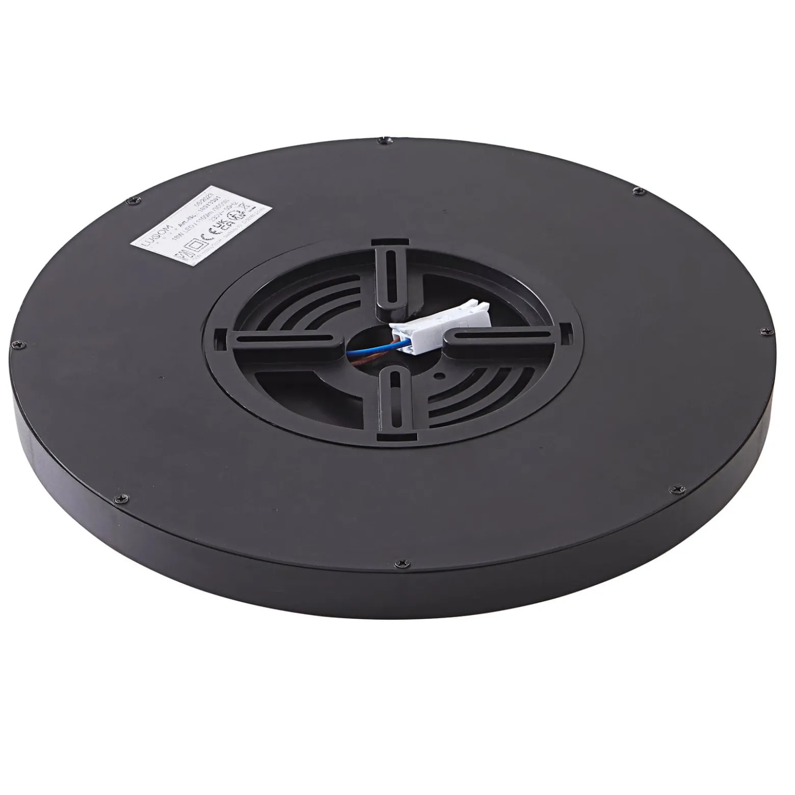 Lindby Smart LED-Deckenleuchte Pravin, Ø 50 cm, CCT, schwarz