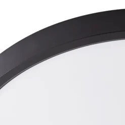 Lindby Smart LED-Deckenleuchte Pravin, Ø 40 cm, CCT, schwarz