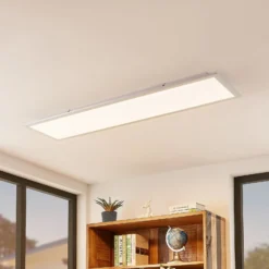 Lindby Smart LED-Deckenpanel Kjetil 120 x 30 cm Tuya RGB CCT