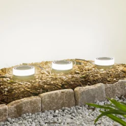 Lindby Smart LED-Erdspießleuchte Kyren, CCT, RGB, Tuya, 3er