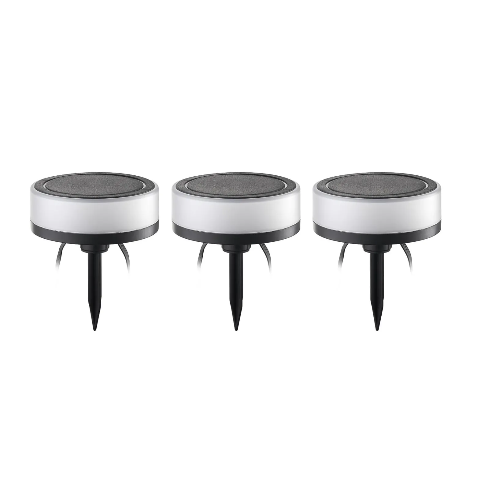 Lindby Smart LED-Erdspießleuchte Kyren, CCT, RGB, Tuya, 3er